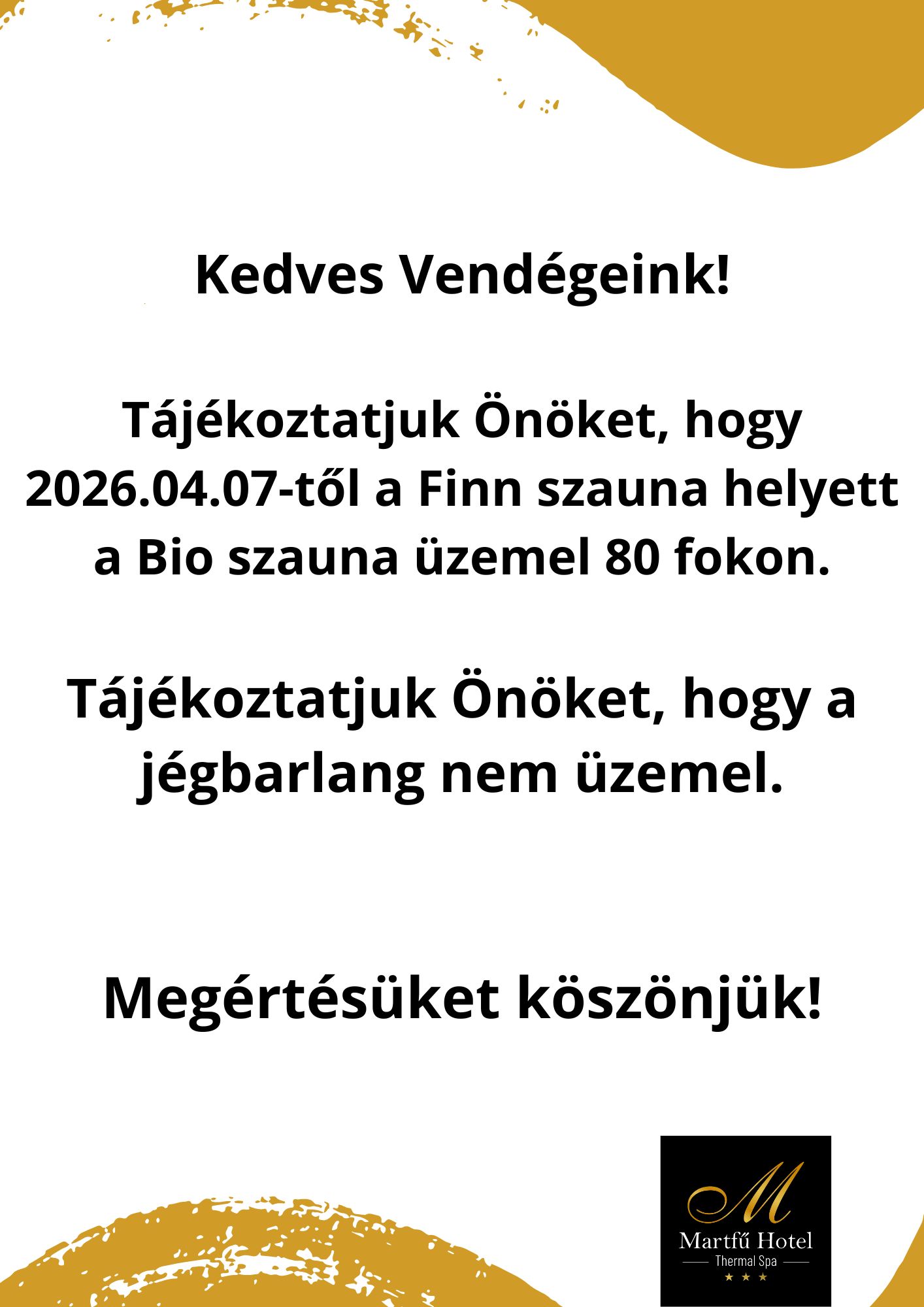 Wellness tájékoztatás