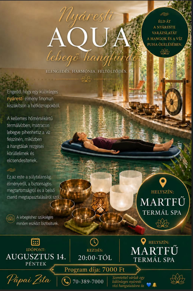 Aqua lebegő hangfürdő