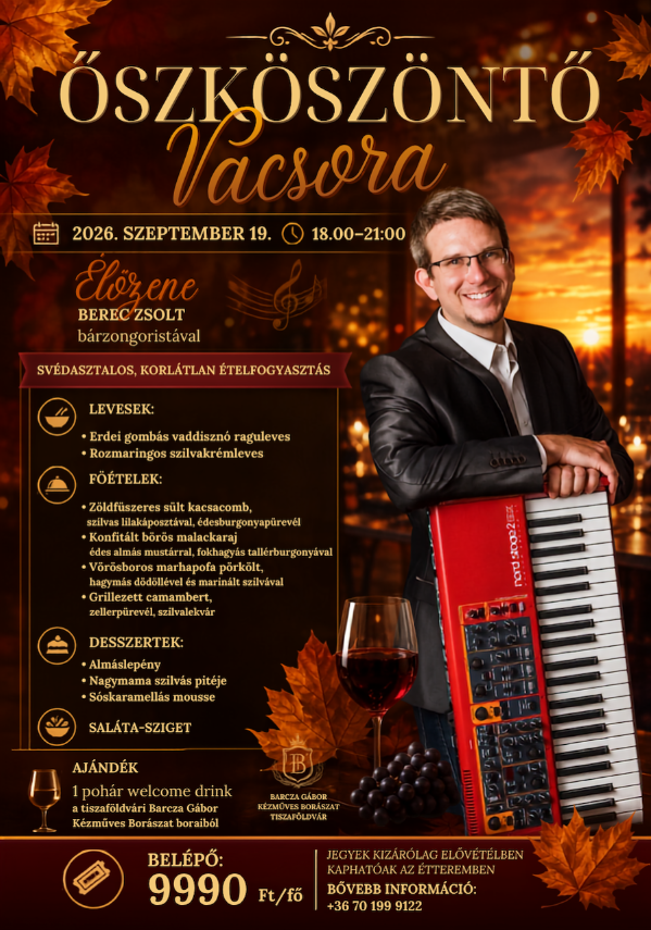 Őszköszöntő vacsora 09.19